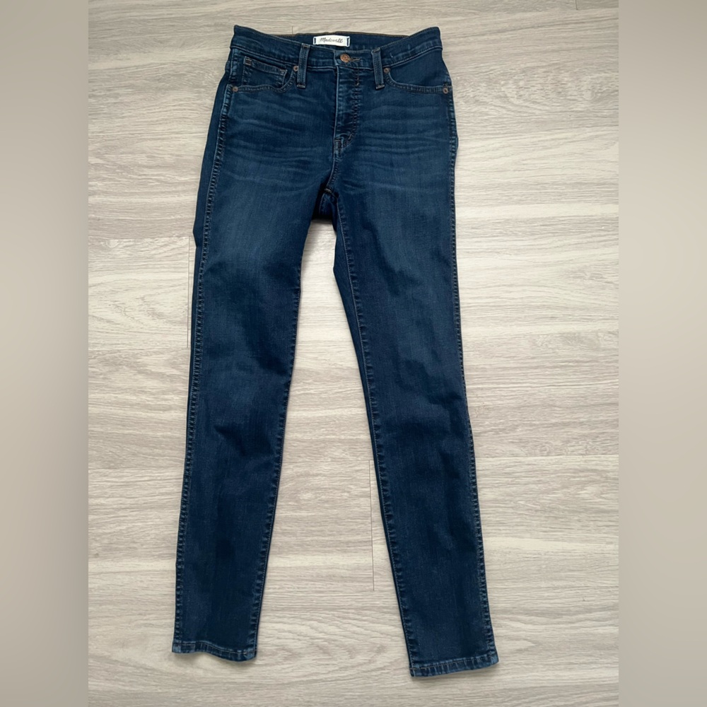 Madewell High Rise Skinny Jeans 25 Dark Wash Stretch Denim